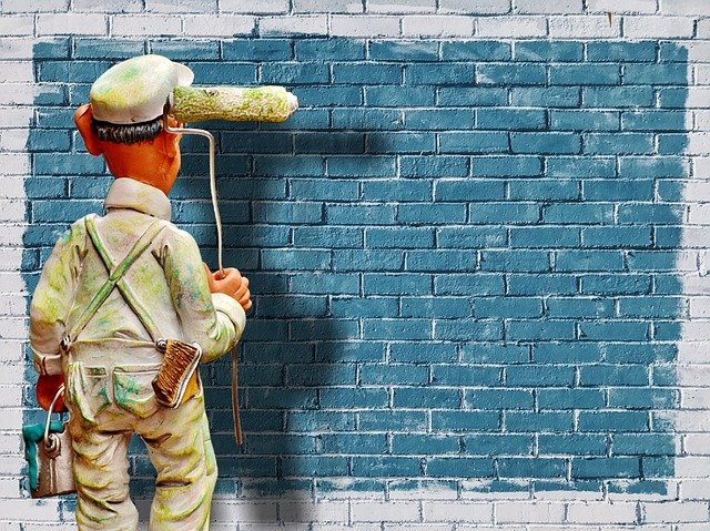 malíř u zdi